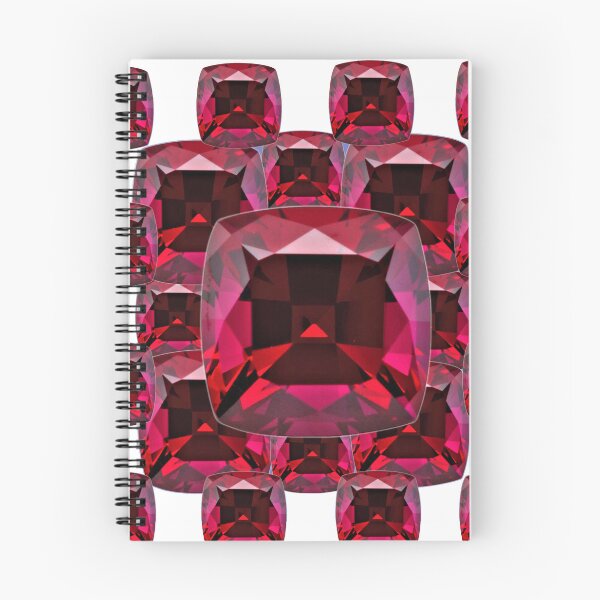 Item preview, JANUARY RED GARNETS GEMS BIRTHSTONE ABSTRACT WHITE ART designed and sold by sharlesart.