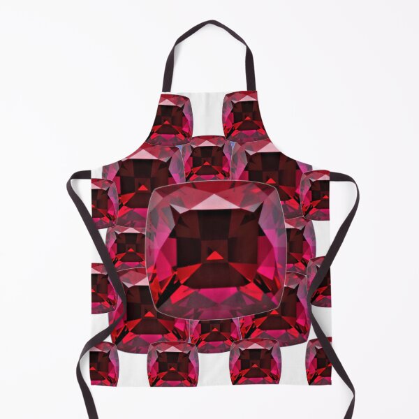 Item preview, JANUARY RED GARNETS GEMS BIRTHSTONE ABSTRACT WHITE ART designed and sold by sharlesart.