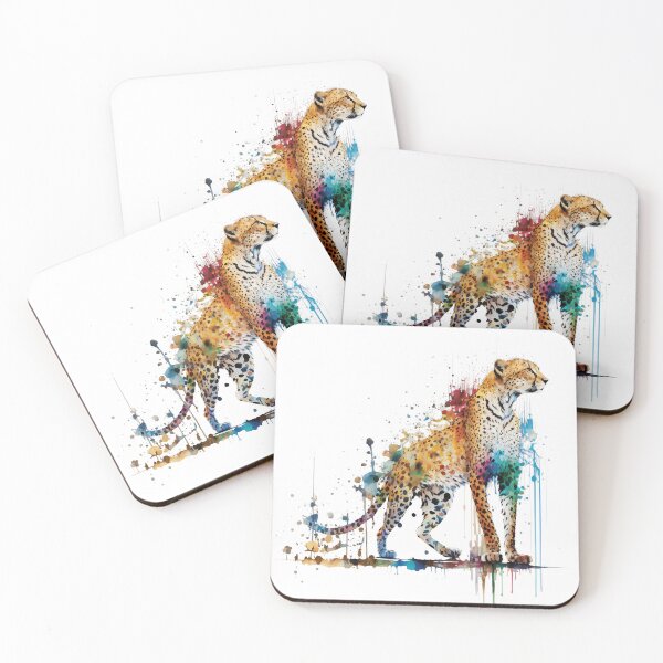 Item preview, The Majestic Cheetah  - Dripping Ink Art designed and sold by Kontrst.