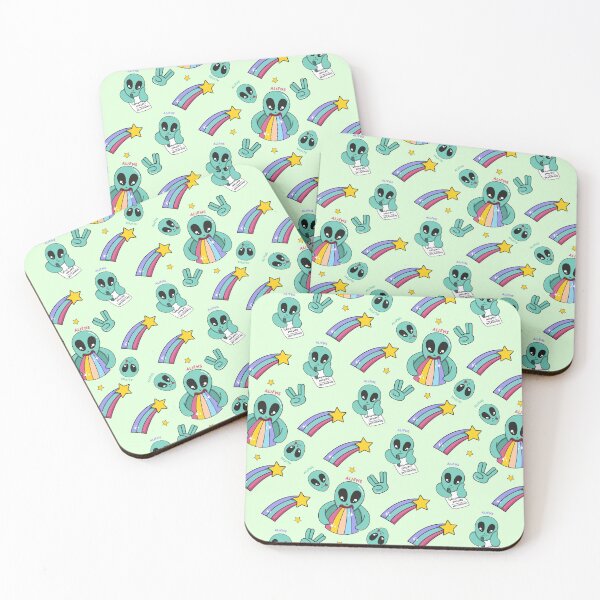 Item preview, Colorfull Cute Aliens - Aliens pattern  designed and sold by GOODMORNING-ART.