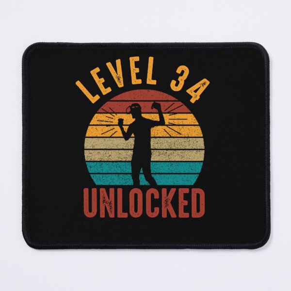 Item preview, Level 34 Unlocked Virtual Reality Gamer Vr Bday Awesome Gamer Gift designed and sold by DadJokeDescript.