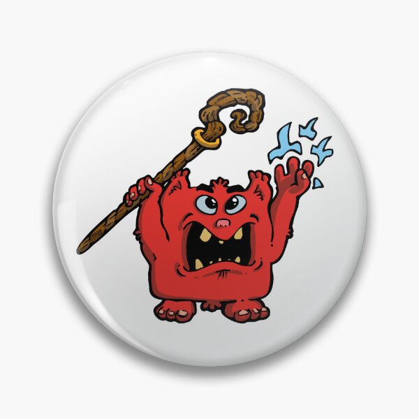 Item preview, Little magician red monster designed and sold by Guillaume Desbiolles.