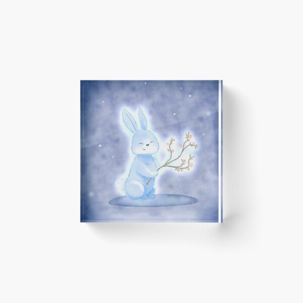 Item preview, Zodiac Rabbit with wood/water elements designed and sold by Acoustic9cetra.