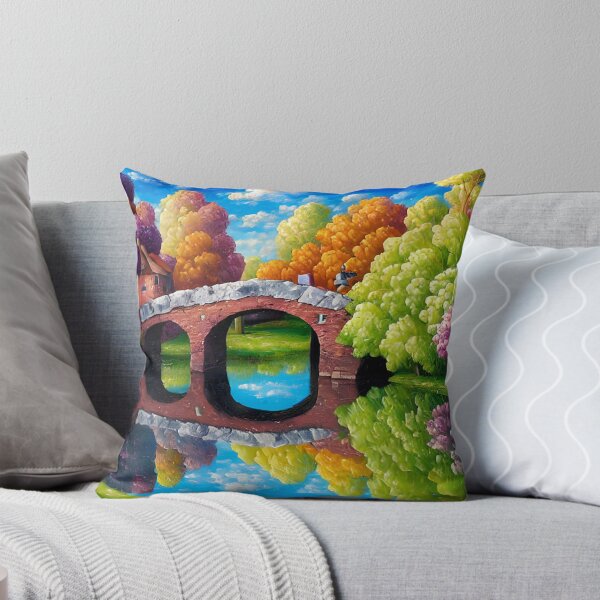 Item preview, Waterside Village Digital art designed and sold by ArtsyWishesShop.