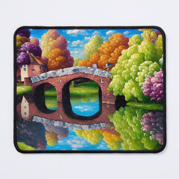 Item preview, Waterside Village Digital art designed and sold by ArtsyWishesShop.