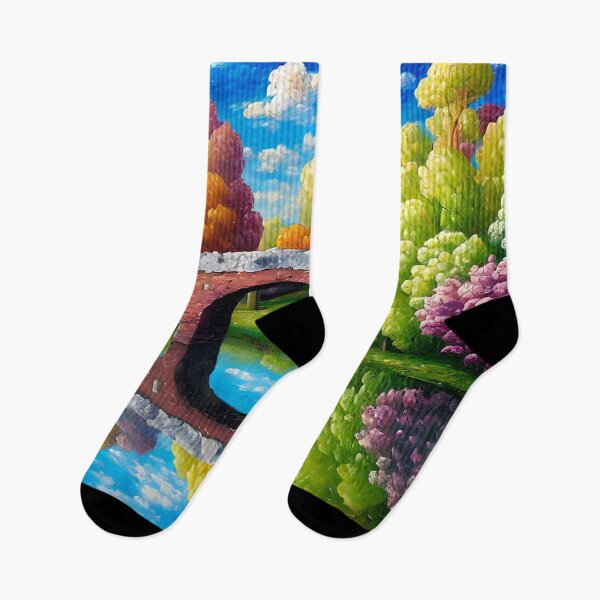 Item preview, Waterside Village Digital art designed and sold by ArtsyWishesShop.