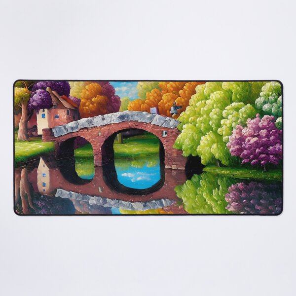 Item preview, Waterside Village Digital art designed and sold by ArtsyWishesShop.