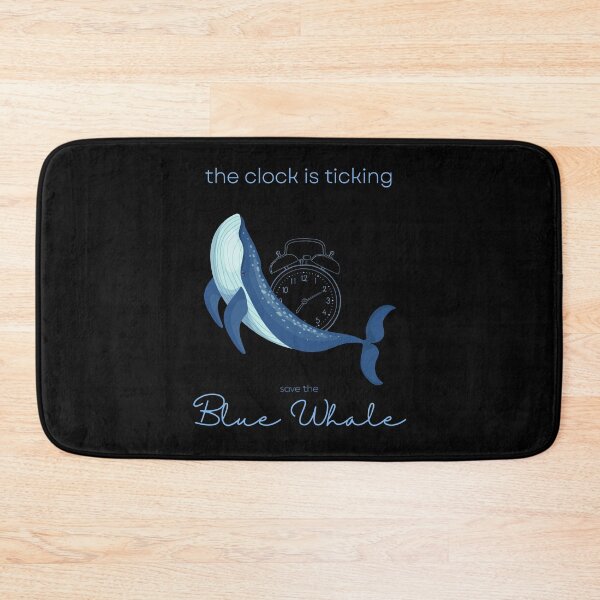 Item preview, Save The Blue Whale The Clock Is Ticking Comforter designed and sold by MagicWolfStar.