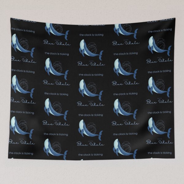 Item preview, Save The Blue Whale The Clock Is Ticking Comforter designed and sold by MagicWolfStar.