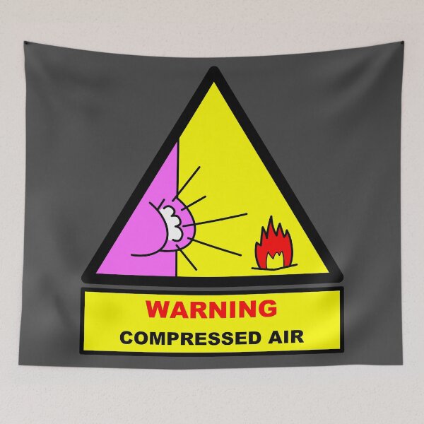 Item preview, Warning compressed air designed and sold by beerman70.