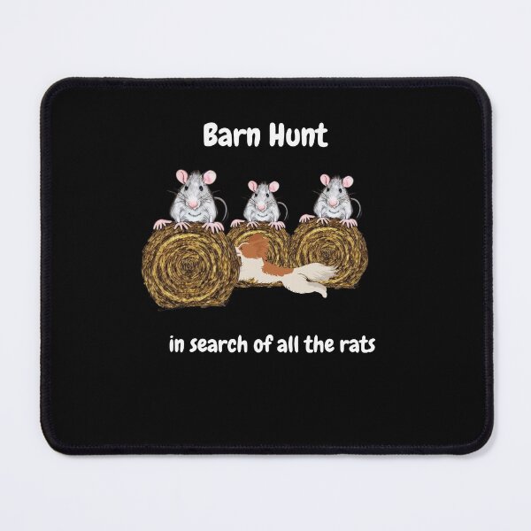 Item preview, Funny Barn Hunt - in search of all the rats with a cute Sable Papillon designed and sold by Just4doglovers.