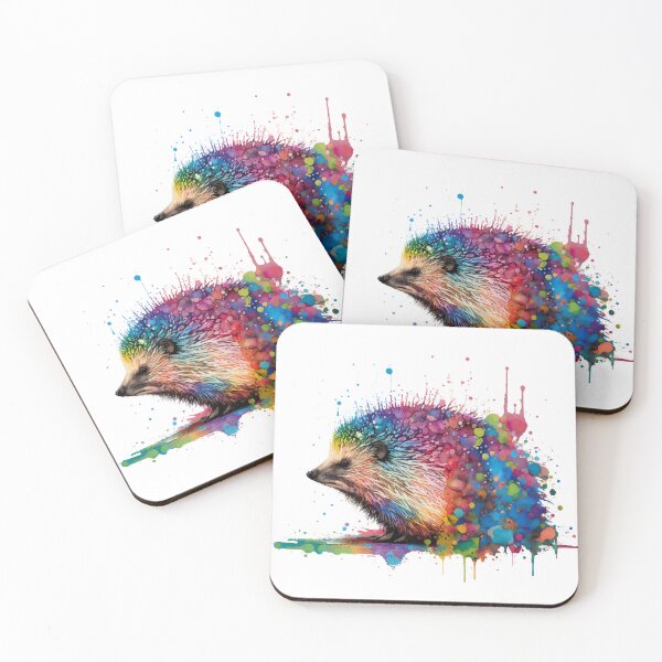 Item preview, The Majestic Hedgehog  - Dripping Ink Art    designed and sold by Kontrst.