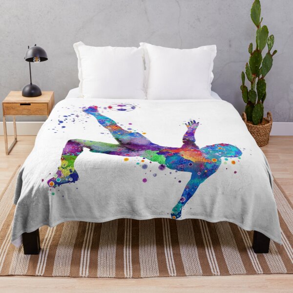Item preview, Soccer Boy Bicycle Kick Sports Watercolor Gift designed and sold by LotusGifts.