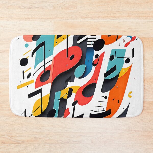 Item preview, Musical notes in motion: A modern and abstract take on music visualization designed and sold by Hausify.
