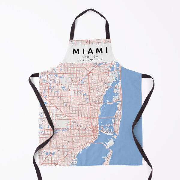 Item preview, Miami city map designed and sold by Jeanredhood.