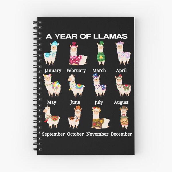 Item preview, Year Of Llamas Image, Monthly Soft Wool Llama Love Art designed and sold by josima.