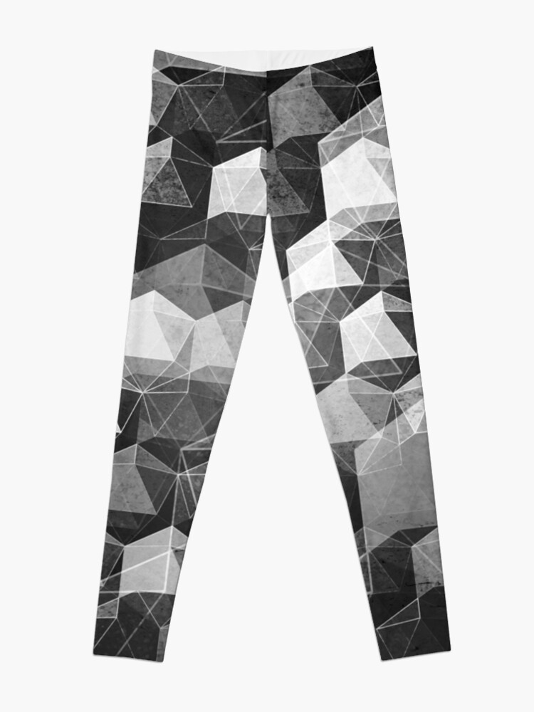 Alternate view of AS THE CURTAIN FALLS (MONOCHROME) Leggings