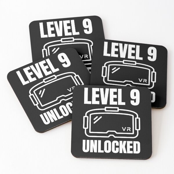 Item preview, Level 9 Unlocked Teen Kids VR Bday Party Virtual Reality Childrens Birthday designed and sold by DadJokeDescript.