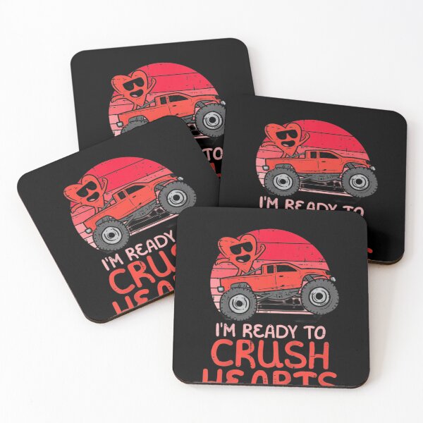 Item preview, kids i crush hearts monster truck toddler boys valentines day Essential  designed and sold by BORHIM-ART.
