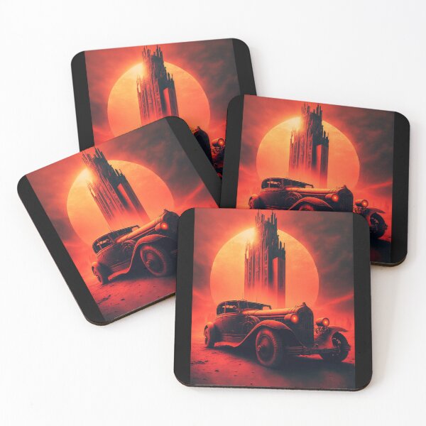 Item preview, Dystopian Sunrise: A Post-Apocalyptic Hot Rod Scene for Fans of Brutalism and American Industry #13 designed and sold by RodZnRoll.