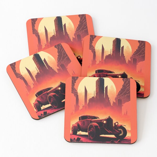 Item preview, Dystopian Sunrise: A Post-Apocalyptic Hot Rod Scene for Fans of Brutalism and American Industry #14 designed and sold by RodZnRoll.