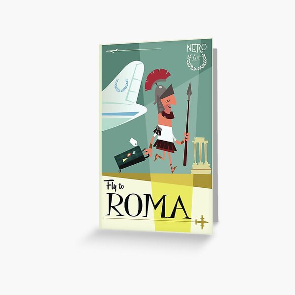 Item preview, Fly to ...Roma poster designed and sold by GAGodel.