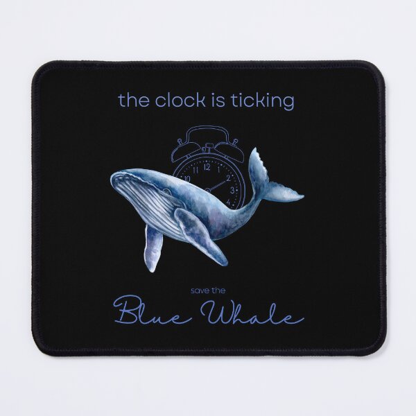 Item preview, Save The Blue Whale The Clock Is Ticking Throw Pillow designed and sold by MagicWolfStar.