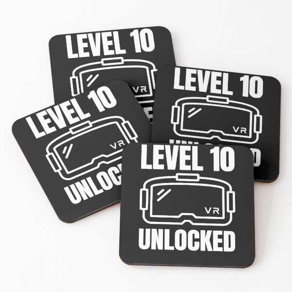 Item preview, Level 10 Unlocked Teen Kids VR Bday Party Virtual Reality Childrens Birthday designed and sold by DadJokeDescript.