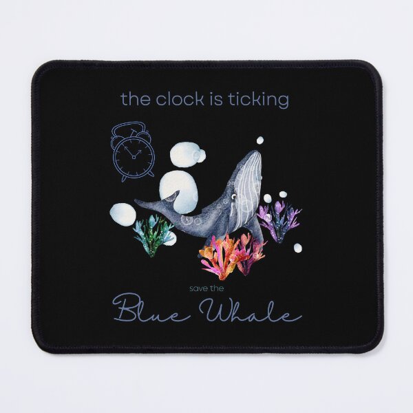 Item preview, Save The Blue Whale The Clock Is Ticking Graphic T-shirt designed and sold by MagicWolfStar.