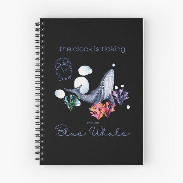 Item preview, Save The Blue Whale The Clock Is Ticking Graphic T-shirt designed and sold by MagicWolfStar.