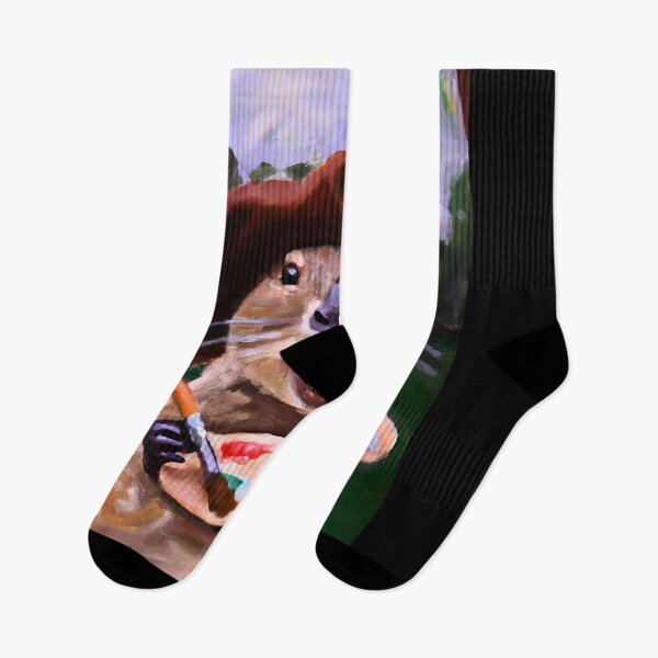 Item preview, Brushstroke & Beaver Impressionistic depiction of a beaver with brush and color palette designed and sold by Dirk4171.