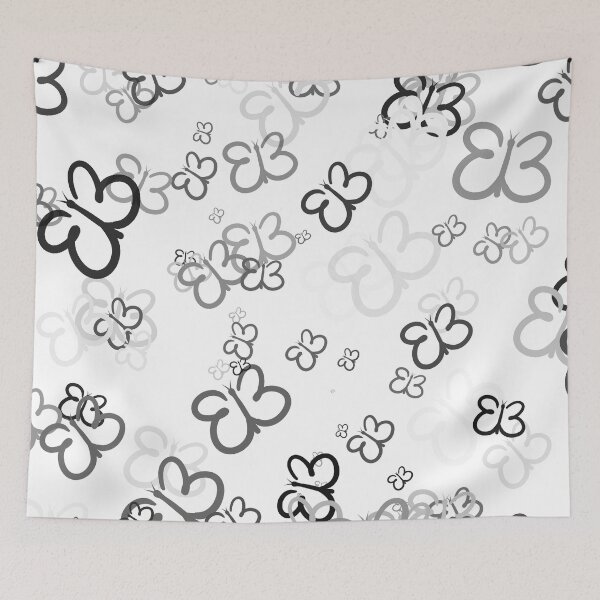Item preview, Scattered Butterflies - Black designed and sold by FinapplePudding.