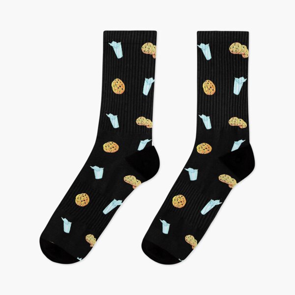 Item preview, Milk and Cookies Pattern - Stickers Socks and More designed and sold by Dude  Stuff.