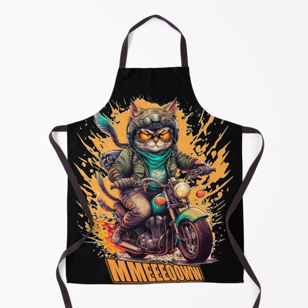 Item preview, Cat On A Motorcycle Design.. Mmeeooww.. designed and sold by LuckyThirteenUK.