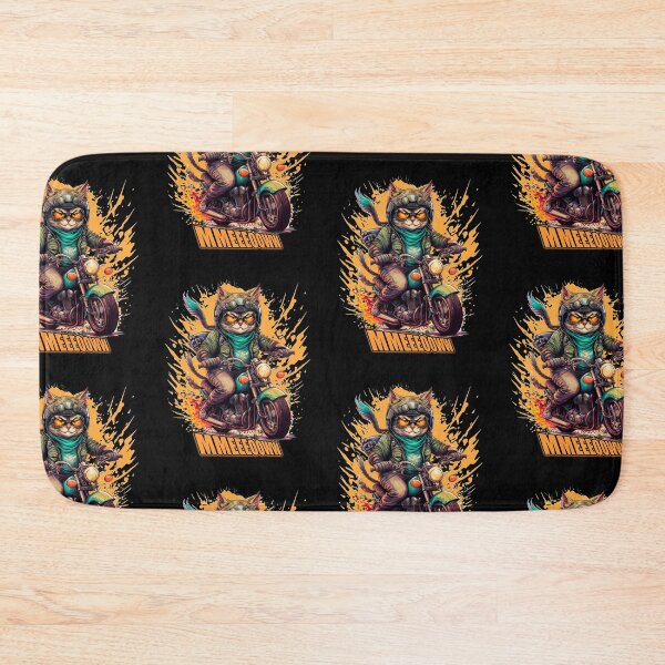 Item preview, Cat On A Motorcycle Design.. Mmeeooww.. designed and sold by LuckyThirteenUK.