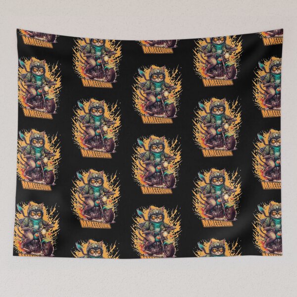 Item preview, Cat On A Motorcycle Design.. Mmeeooww.. designed and sold by LuckyThirteenUK.
