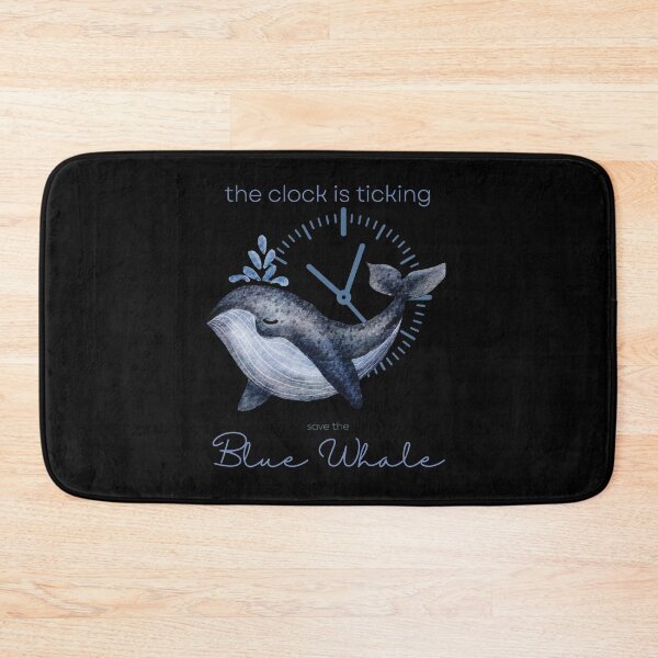 Item preview, Save The Blue Whale The Clock Is Ticking Sticker designed and sold by MagicWolfStar.