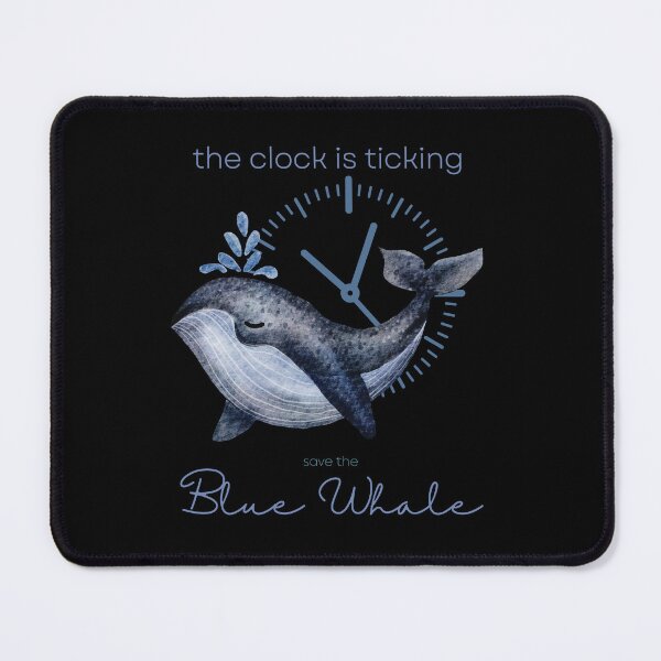 Item preview, Save The Blue Whale The Clock Is Ticking Sticker designed and sold by MagicWolfStar.