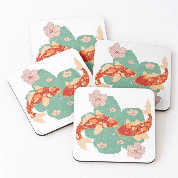 Item preview, Koi fish and magnolia flowers designed and sold by DandyRabbit.