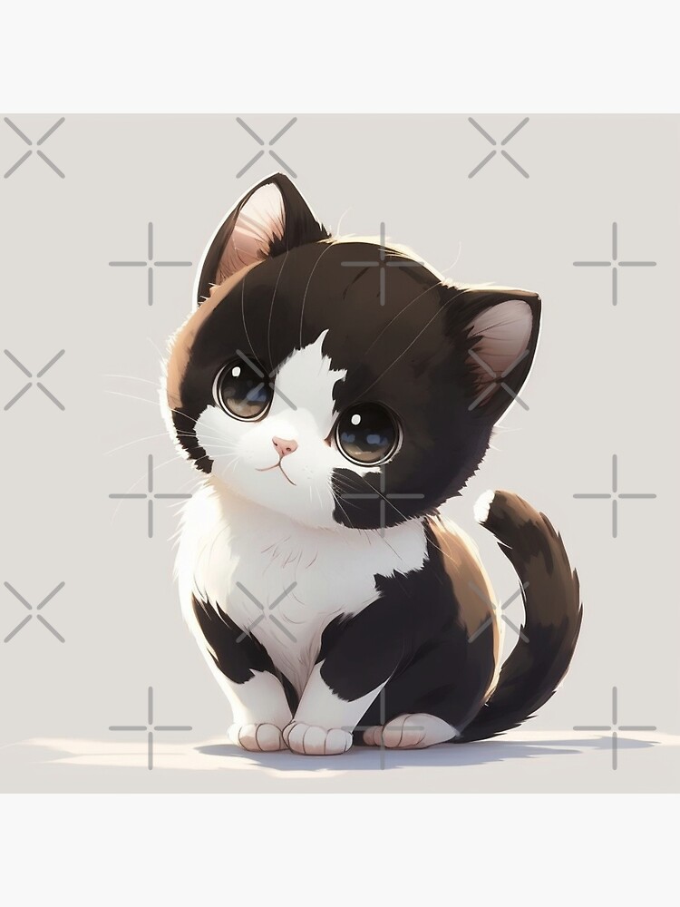 Cute Anime Yellow Kitten 22746368 Vector Art at Vecteezy