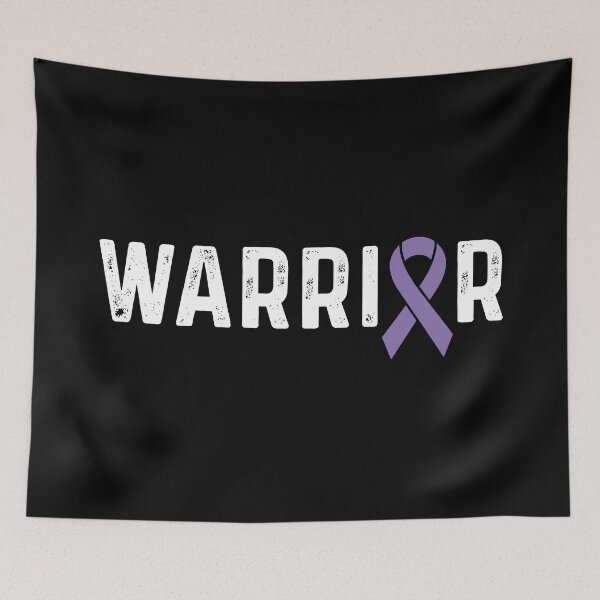 Item preview, Testicular Cancer Awareness Purple Ribbon Warrior designed and sold by CancerMerch.
