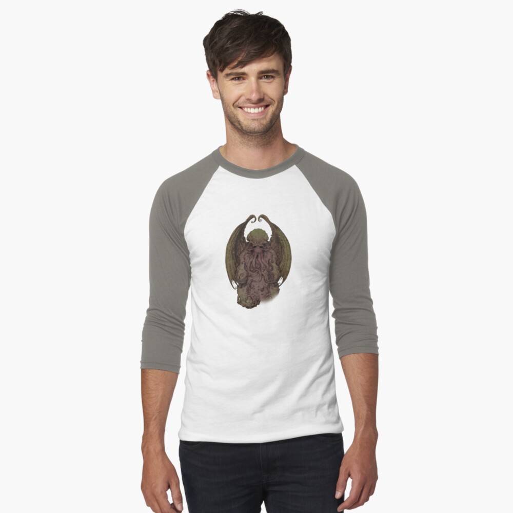 Item preview, Baseball ¾ Sleeve T-Shirt designed and sold by creepyseb.