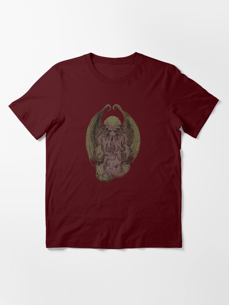Thumbnail 3 of 7, Essential T-Shirt, Cthulhu - God Of Cosmic Horror designed and sold by creepyseb.