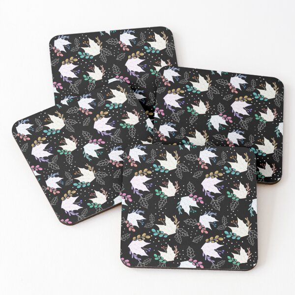 Item preview, Holly Leaves - Black designed and sold by JaselviiStudio.