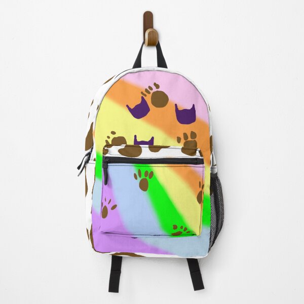 Item preview, Rainbow Muddy Cat Backpack designed and sold by Minnie3d.