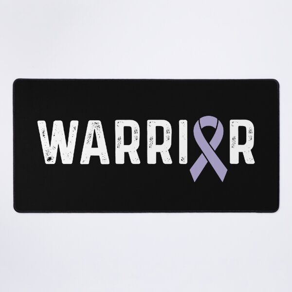 Item preview, Esophageal Cancer Awareness Periwinkle Ribbon Warrior designed and sold by CancerMerch.