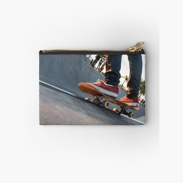 Item preview, Skater wearing his red sneakers at the skatepark designed and sold by elcarnero.