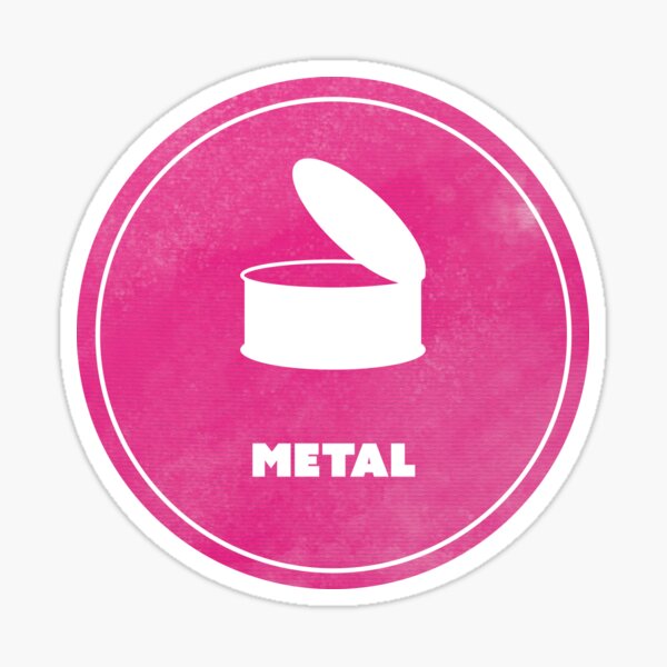 Item preview, Recycle - Metal Label designed and sold by amandartwork.