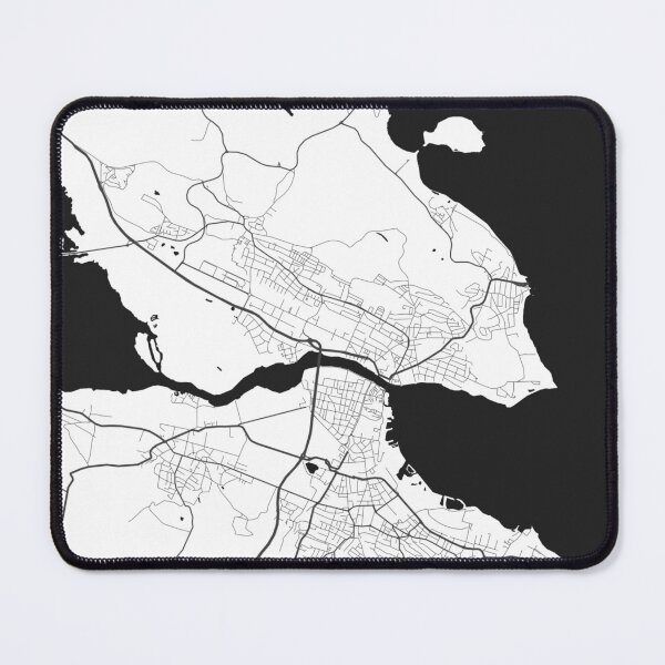 Item preview, Konstanz Black & White Map designed and sold by PlaidMoose.