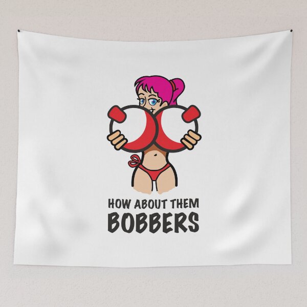 Item preview, How About Them Bobbers Funny Fishing Saying - Girl 05 designed and sold by BlueSkyTheory.